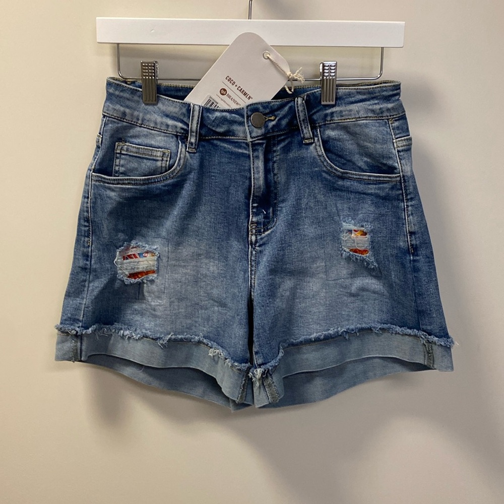 Denim shorts